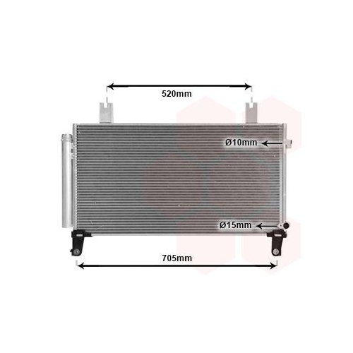 VAN WEZEL Kondensator, Klimaanlage 25015707