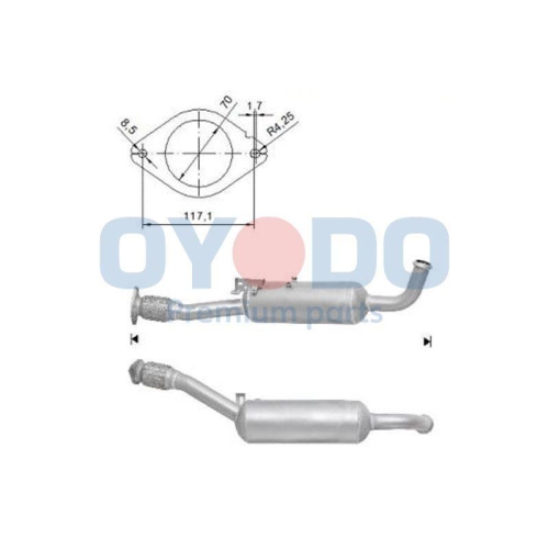 Oyodo Ru&szlig;-/Partikelfilter, Abgasanlage 20N0033-OYO