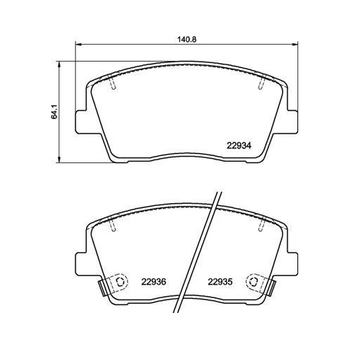 BREMBO Bremsbelagsatz, Scheibenbremse PRIME LINE P 30 119