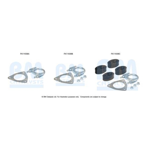 BM Catalysts Montagesatz, Ru&szlig;-/Partikelfilter FK11038