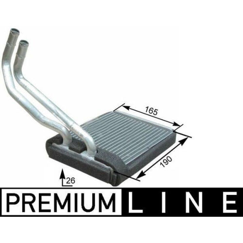 MAHLE W&auml;rmetauscher, Innenraumheizung BEHR *** PREMIUM LINE *** AH 177 000P