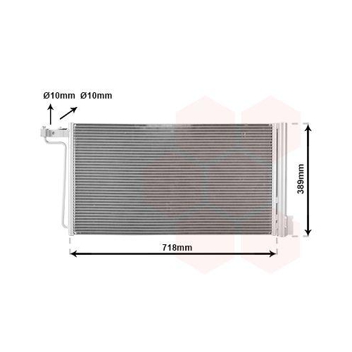 VAN WEZEL Kondensator, Klimaanlage 18015715