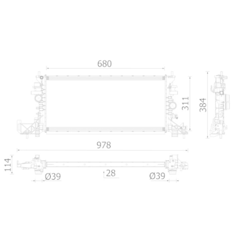 MAHLE K&uuml;hler, Motork&uuml;hlung BEHR *** PREMIUM LINE *** CR 2699 000P