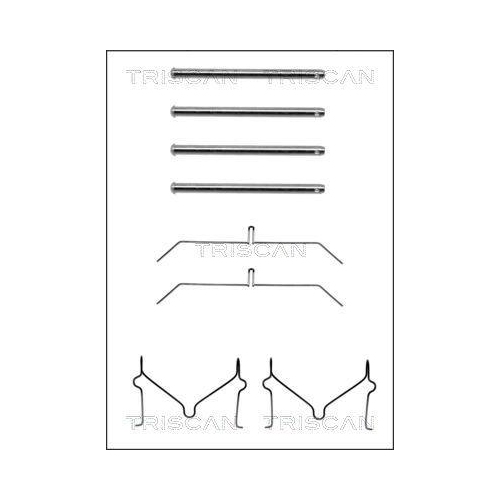 TRISCAN Zubehörsatz, Scheibenbremsbelag 8105 131598