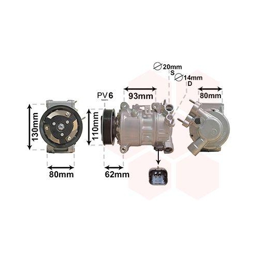 VAN WEZEL Kompressor, Klimaanlage 0901K707