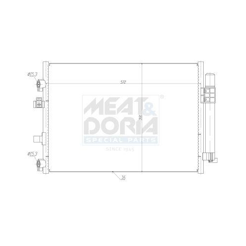MEAT & DORIA Kondensator, Klimaanlage 991183