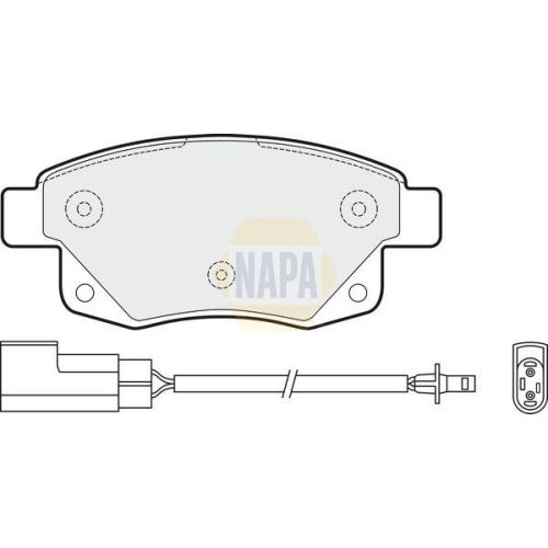 NAPA Bremsbelagsatz, Scheibenbremse NAPA NBP1230