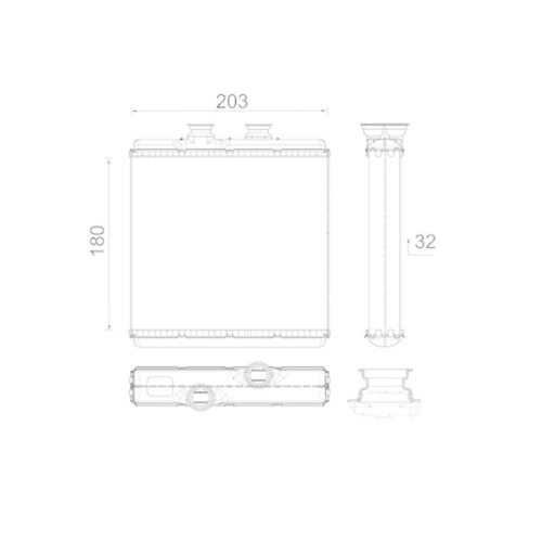 MAHLE Wärmetauscher, Innenraumheizung BEHR *** PREMIUM LINE *** AH 183 000P