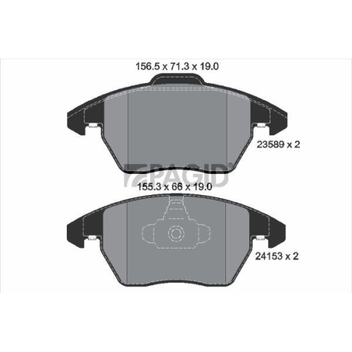PAGID Bremsbelagsatz, Scheibenbremse T1495N