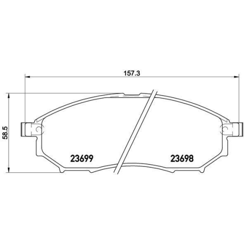 BREMBO Bremsbelagsatz, Scheibenbremse PRIME LINE P 56 094