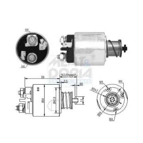 MEAT & DORIA Magnetschalter, Starter 46168
