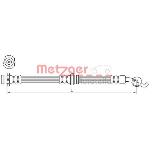 METZGER AUTOTEILE Bremsschlauch 4110391
