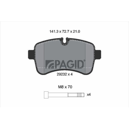 PAGID Bremsbelagsatz, Scheibenbremse C6029N