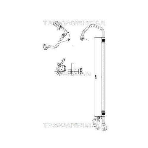 TRISCAN Hochdruck-/Niederdruckleitung, Klimaanlage 9010 25020