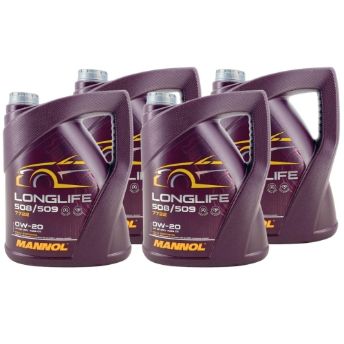 Motor&ouml;l Motoren&ouml;l Mannol Longlife 508/509 0W-20 20 Liter Kanister MN7722-5