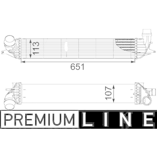MAHLE Ladeluftk&uuml;hler BEHR *** PREMIUM LINE *** CI 151 000P