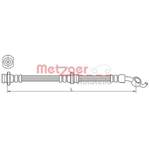 METZGER AUTOTEILE Bremsschlauch 4110392