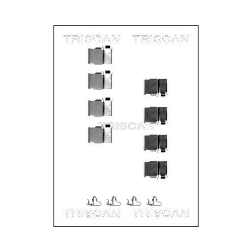TRISCAN Zubehörsatz, Scheibenbremsbelag 8105 131624