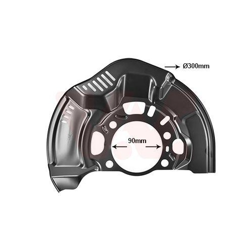 VAN WEZEL Spritzblech, Bremsscheibe 5405371