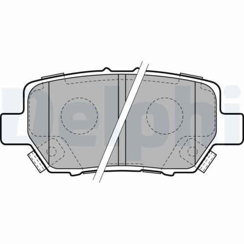 DELPHI Bremsbelagsatz, Scheibenbremse LP2160