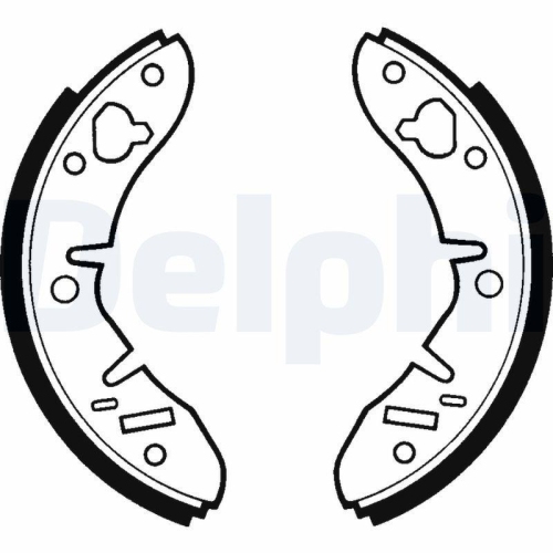 DELPHI Bremsbackensatz LS1415