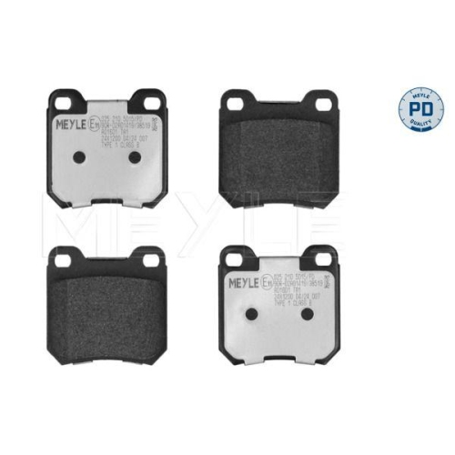 MEYLE Bremsbelagsatz, Scheibenbremse MEYLE-PD: Advanced performance and design. 025 210 5015/PD