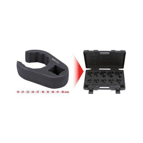 KS Tools Leitungsschl&uuml;ssel-Satz, SW 19-46 mm, 10-tlg 913.1300
