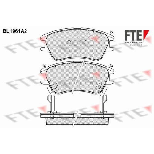 FTE Bremsbelagsatz, Scheibenbremse