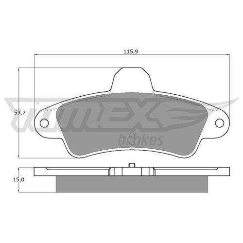 TOMEX Brakes Bremsbelagsatz, Scheibenbremse