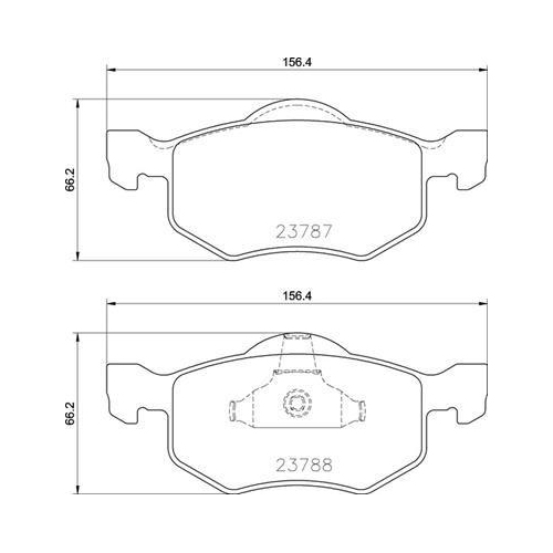BREMBO Bremsbelagsatz, Scheibenbremse PRIME LINE