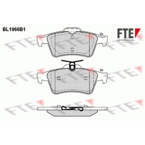FTE Bremsbelagsatz, Scheibenbremse