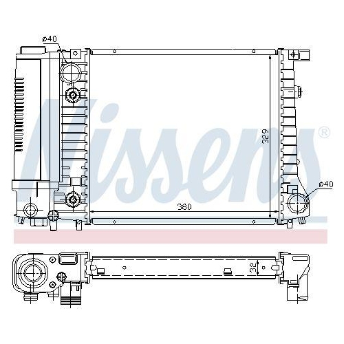 NISSENS Kühler, Motorkühlung 60731A