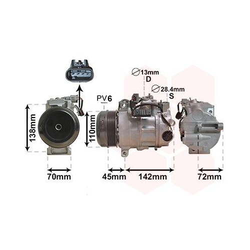 VAN WEZEL Kompressor, Klimaanlage 3000K682
