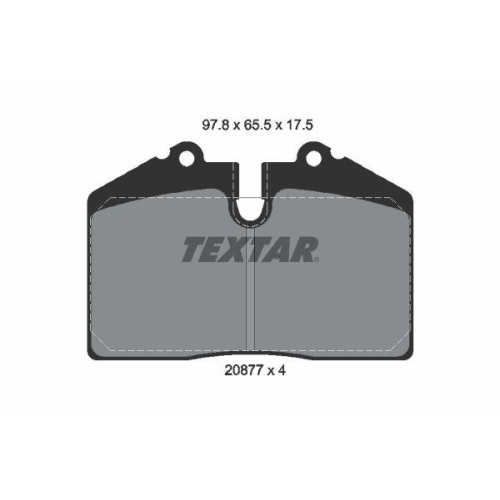 TEXTAR Bremsbelagsatz, Scheibenbremse Q+ 2087710