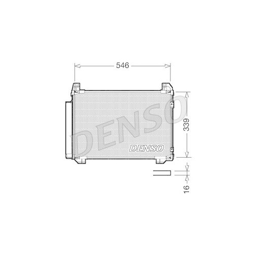 DENSO Kondensator, Klimaanlage DCN50025