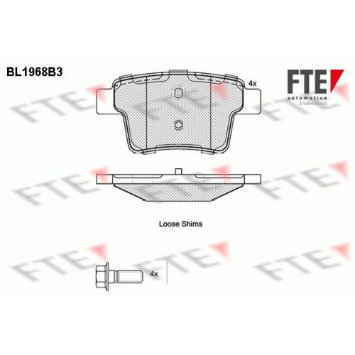 FTE Bremsbelagsatz, Scheibenbremse