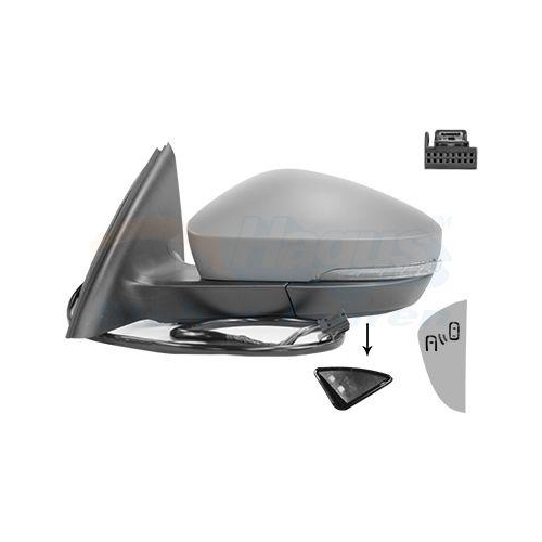 VAN WEZEL Au&szlig;enspiegel * HAGUS * 7631827