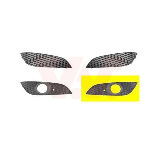 VAN WEZEL L&uuml;ftungsgitter, Sto&szlig;f&auml;nger ** Equipart ** 3748593