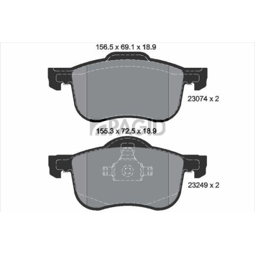 PAGID Bremsbelagsatz, Scheibenbremse T1579N