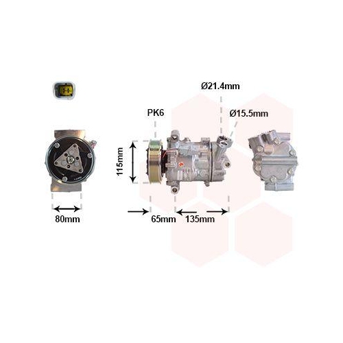 VAN WEZEL Kompressor, Klimaanlage 4301K718
