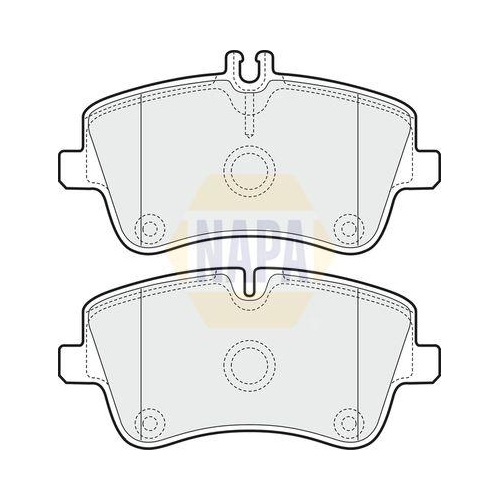 NAPA Bremsbelagsatz, Scheibenbremse NAPA NBP1249