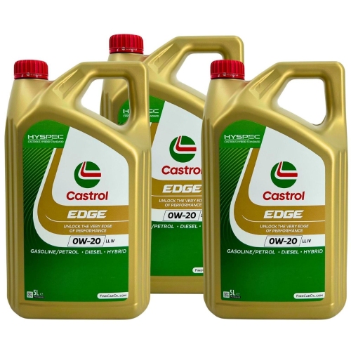 Motor&ouml;l Castrol Edge 0W-20LL IV BMW Ford MB VW Porsche ACEA C5/C6 15Liter 15F615