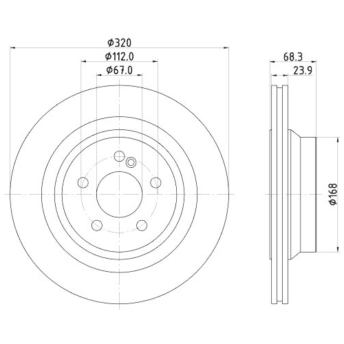 HELLA Bremsscheibe PRO High Carbon 8DD 355 122-951