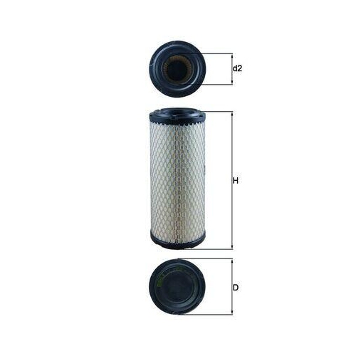 MAHLE Luftfilter LX 2958