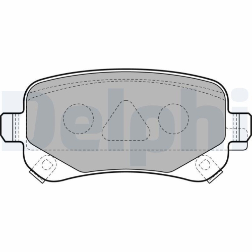 DELPHI Bremsbelagsatz, Scheibenbremse LP2174