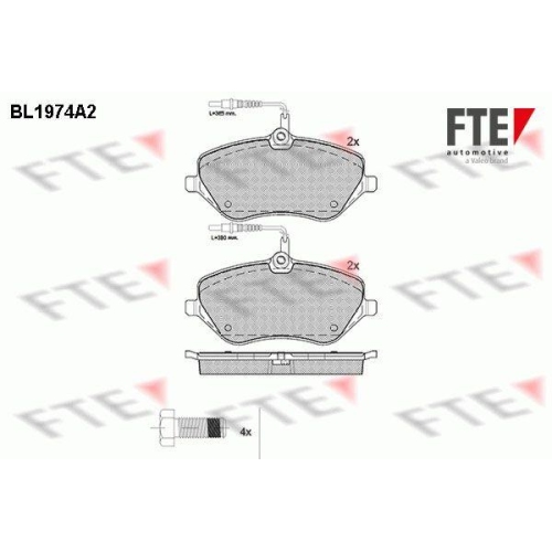 FTE Bremsbelagsatz, Scheibenbremse