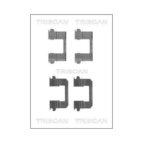 TRISCAN Zubeh&ouml;rsatz, Scheibenbremsbelag 8105 141601