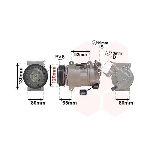 VAN WEZEL Kompressor, Klimaanlage 4001K704