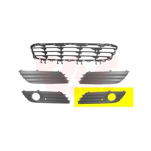 VAN WEZEL L&uuml;ftungsgitter, Sto&szlig;f&auml;nger ** Equipart ** 3745593