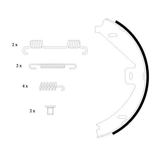 PAGID Bremsbackensatz, Feststellbremse H1691N